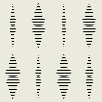 Rabaul ikat geometrisch behang