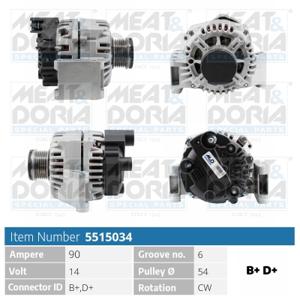 Meat Doria Alternator/Dynamo 5515034