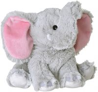 Magnetron warmte knuffel olifant grijs 29 cm - thumbnail