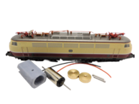 micromotor NA042F motor ombouwset voor Arnold E 03, BR 103, BR 127, BR 152, BR 750, RENFE / AVE / ARCO S 252, CP LE 5600 Motor met vliegwielen en slangkoppelingen