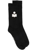 MARANT chaussettes à logo intarsia - Noir