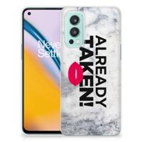 OnePlus Nord 2 5G | Siliconen hoesje | met naam Already Taken White