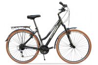 Vitoria City Bike 7-Versnellingen Stadsfiets - Zwart