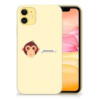 Apple iPhone 11 Telefoonhoesje met Naam Monkey - thumbnail