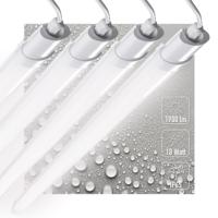 4 PACK - LED&apos;s Light TL Licht balk 120 cm - Geschikt voor alle binnen en vochtige ruimtes - 18W - IP65