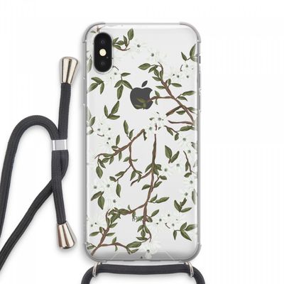 Blossoming spring: iPhone XS Max Transparant Hoesje met koord
