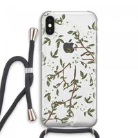Blossoming spring: iPhone XS Max Transparant Hoesje met koord