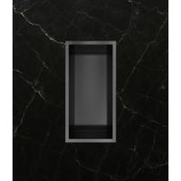 Hotbath &More Inbouwnis - 30 x 15 x 10 cm - Geborsteld Zwart PVD