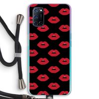 Lips: Oppo A92 Transparant Hoesje met koord