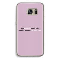uw waarde daalt niet: Samsung Galaxy S7 Transparant Hoesje