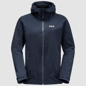 Jack wolfskin Pack & Go Jas Dames Hardshell Jas Night Blue M