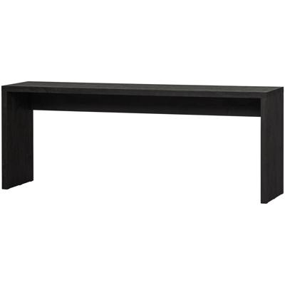 WOOOD Sidetable/Bureau 'Maan' MDF, 200cm, kleur Donkerbruin