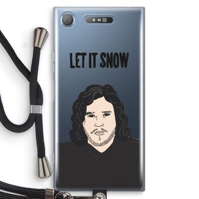 Let It Snow: Sony Xperia XZ1 Transparant Hoesje met koord