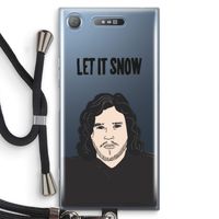 Let It Snow: Sony Xperia XZ1 Transparant Hoesje met koord