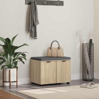 Halbank met kussen met opslag Sonoma Eiken 60 x 38 x 46 cm