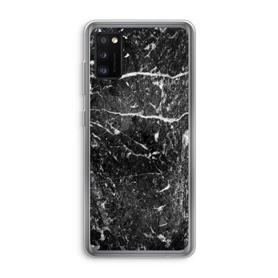 Zwart marmer: Samsung Galaxy A41 Transparant Hoesje