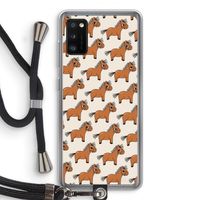 Pony: Samsung Galaxy A41 Transparant Hoesje met koord