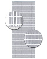 Vliegengordijn Hulzen Zilver - 100cm x 240cm