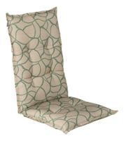 Hartman Tuinkussen 'Pearl' t.b.v. Tuinstoel hoge rug, kleur Groen