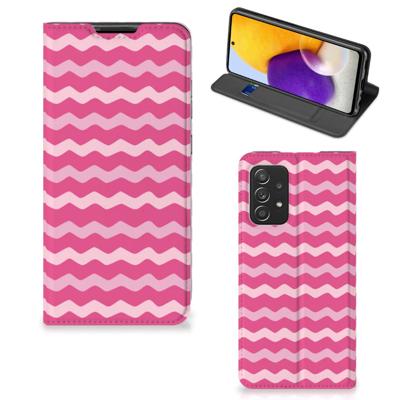 Samsung Galaxy A72 (5G/4G) | Hoesje met Magneet | Waves Pink