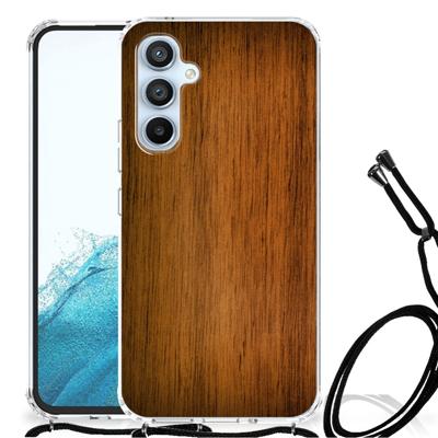 Samsung Galaxy A54 5G Stevig Telefoonhoesje Donker Hout Samsung Galaxy A54 5G Stevig Telefoonhoesje Donker Hout