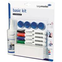 Legamaster basic Kit for Whiteboards 7-125100 Whiteboardmarker Zwart, Blauw, Rood, Groen Incl. bordwisser, bordreiniger, magneten 4 stuk(s) - thumbnail