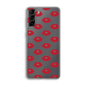 Lips: Samsung Galaxy S21 Plus Transparant Hoesje
