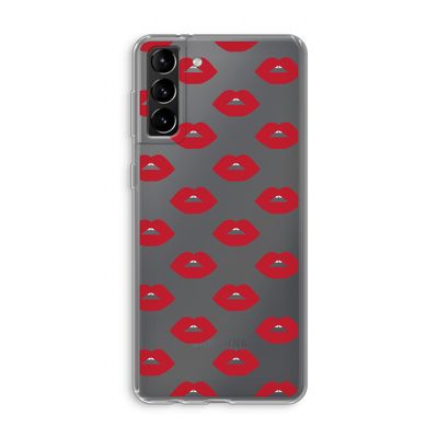 Lips: Samsung Galaxy S21 Plus Transparant Hoesje