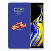 Samsung Galaxy Note 9 | Siliconen hoesje | met naam Never Give Up