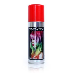 Carnaval verkleed haar verf/spray rood 125 ml