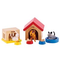 Hape poppenhuis huisdieren