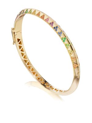 Harwell Godfrey bracelet Talisman en or 18ct serti de saphirs multicolores