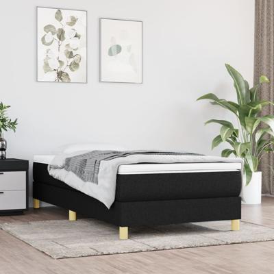 Bedframe zonder matras 100x200 cm stof zwart