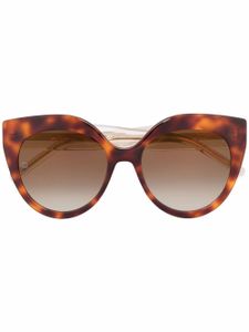 Elie Saab lunettes de soleil à monture papillon - Marron