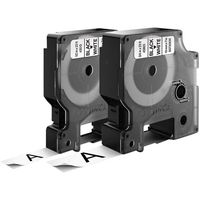 DYMO 45013 + 45803 Labeltape Set van 2 stuks Tapekleur: Wit Tekstkleur: Zwart 12 mm, 19 mm 7 m - thumbnail