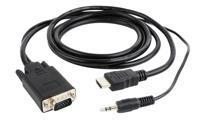 Gembird A-HDMI-VGA-03-6 video kabel adapter 1,8 m HDMI Type A (Standaard) VGA (D-Sub) + 3.5mm Zwart