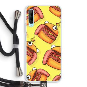 Hamburger: Huawei P Smart Pro Transparant Hoesje met koord
