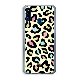 Leopard pattern: Samsung Galaxy A20s Transparant Hoesje