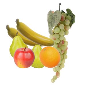 Kunstfruit decofruit - complete set van 7x stuks - 6 tot 28 cm - kleuren mix