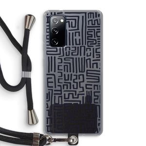 Moroccan Print: Samsung Galaxy S20 FE / S20 FE 5G Transparant Hoesje met koord