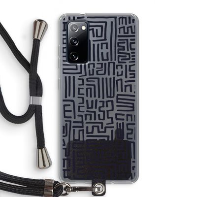 Moroccan Print: Samsung Galaxy S20 FE / S20 FE 5G Transparant Hoesje met koord