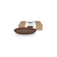 vtwonen - Dinerbord - Serveerschaal - Bruin - Keramiek - 27cm vtwonen - Dinerbord - Serveerschaal - Bruin - Keramiek - 27cm