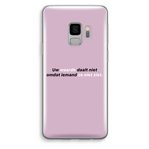 uw waarde daalt niet: Samsung Galaxy S9 Transparant Hoesje
