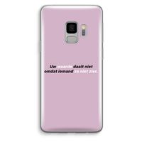 uw waarde daalt niet: Samsung Galaxy S9 Transparant Hoesje
