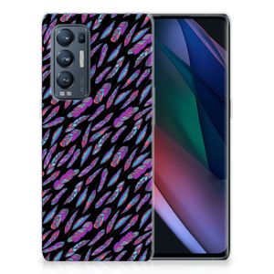 OPPO Find X3 Neo TPU bumper Feathers Color