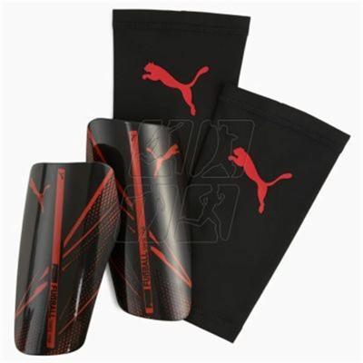 Voetbal Beenbeschermers Puma Attacanto Sleeve Zwart - Maat: S