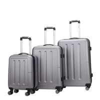 Decent trolleyset Neon-Fix 3 stuks grijs - thumbnail