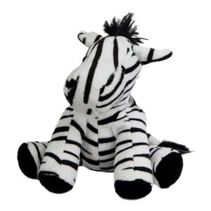 Pluche knuffel zebra 19 cm   -