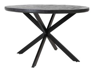 Light & Living Ronde Eettafel 'Yellov' Ø120cm, kleur Zwart