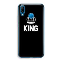 King zwart: Huawei P20 Lite Transparant Hoesje
